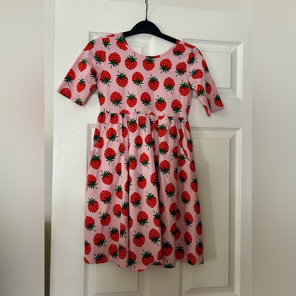 NEVER WORN Hanna Andersson Print Skater Dress with Pockets, size 10